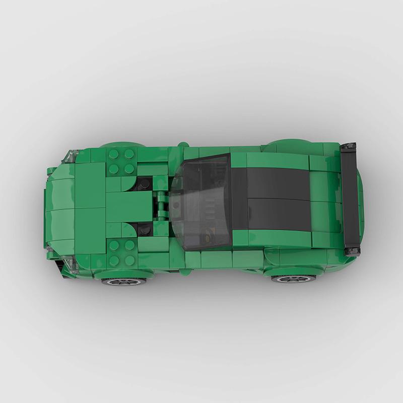 MOC Technical Sports Car Building Blocks Green SLK Bens Famous Vehicle Assemble Bricks Vehicle Technique Bricks Kids Toys