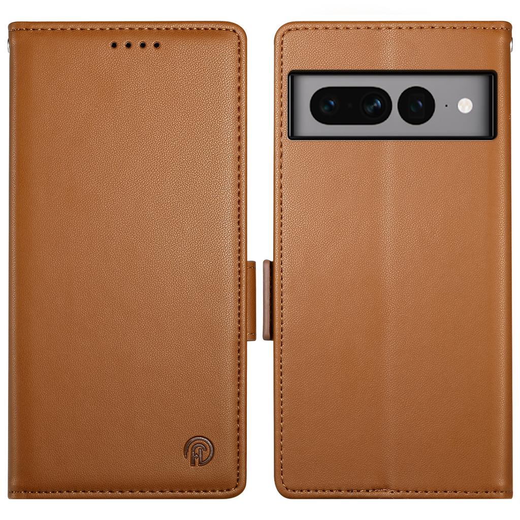 DF-010 For Google Pixel 7 Pro 5G Case Wallet Leather Phone Cover Flip Stand View Magnetic Protect