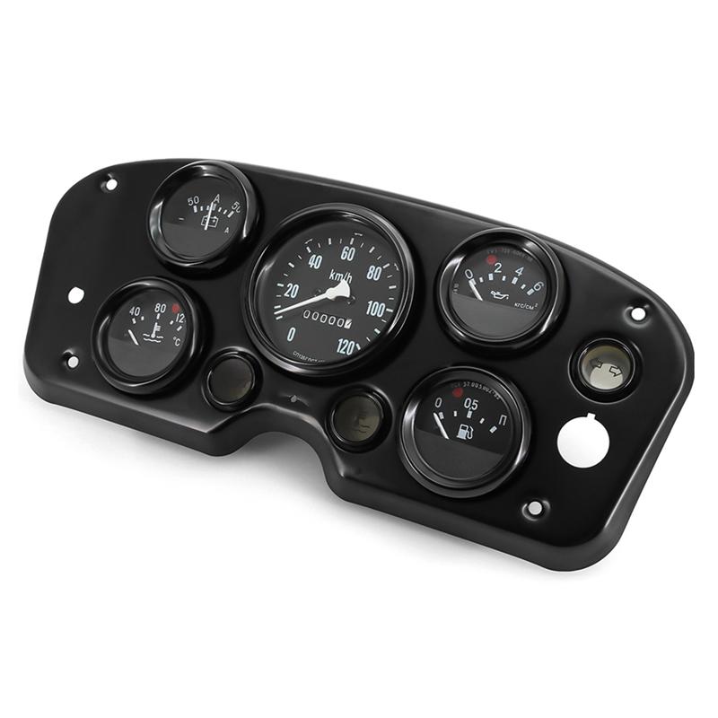 Ac29-Complete Universal 12V 5 In 1 Speedometer With Water Temp And Volt Voltage Gauge For All Motorcycles trument Panel