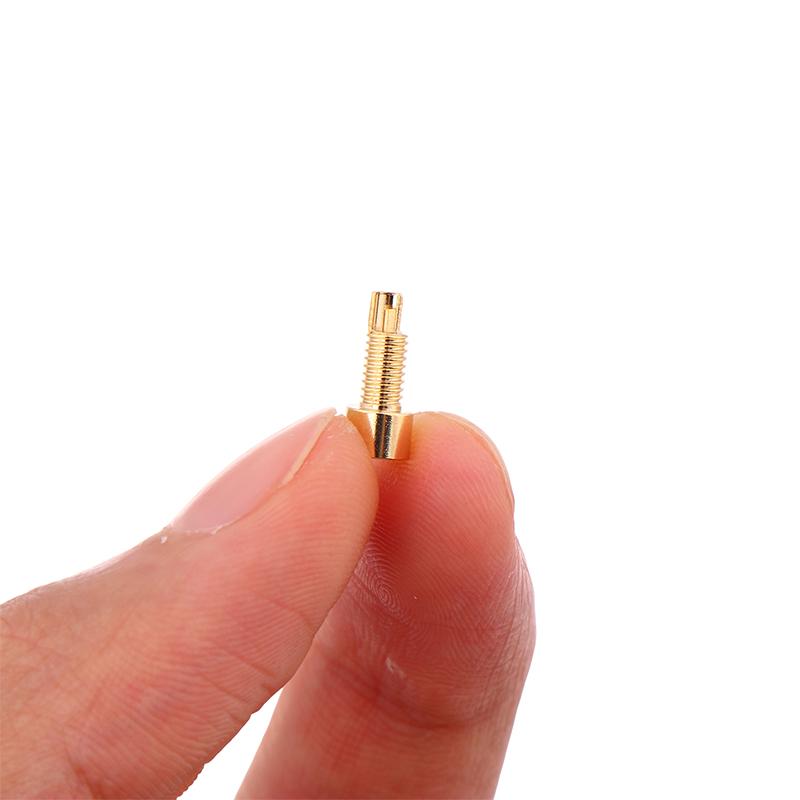 1/2Pcs Universal Female Pin Socket MMCX Pure Copper Gold Plated Built-in Hreaded Nut Holder Headphone Plug