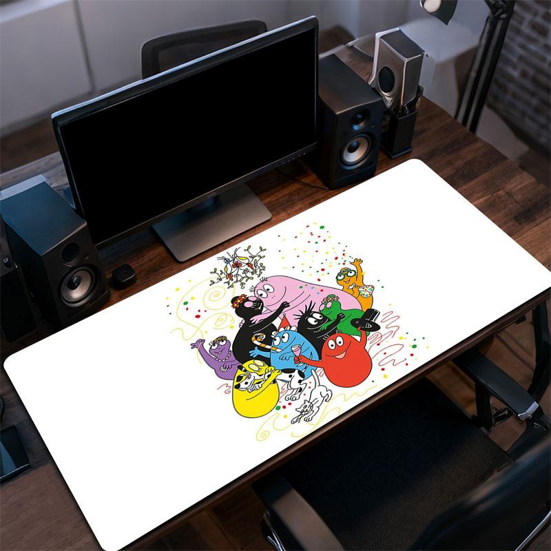 The Barbapapa Family Mouse Pad, Large Gaming Desk Mat, Non-slip XXL Mousepad for Laptop & Tablet, Mini PC Playmat with Stitched Edges