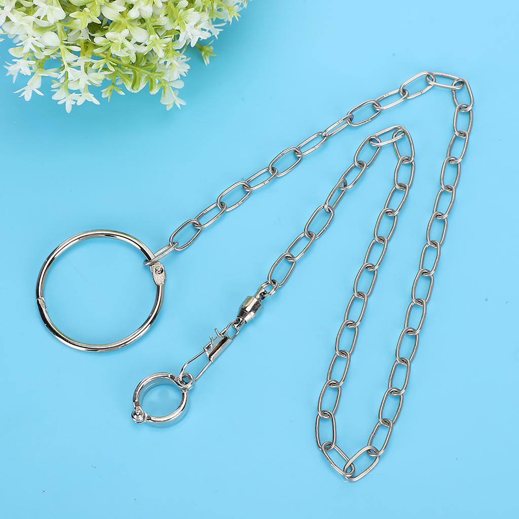 Stainless Steel Split Foot Chain for Large Parrot Pet Training Anklet Ring for Birds Parrots