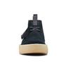 Clarks Scarpe Casual in Pelle Scamosciata Comode con Suola Spessa Sneakers da Uomo Nere 261678687