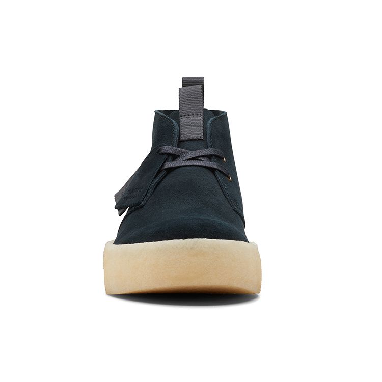 Clarks Scarpe Casual in Pelle Scamosciata Comode con Suola Spessa Sneakers da Uomo Nere 261678687