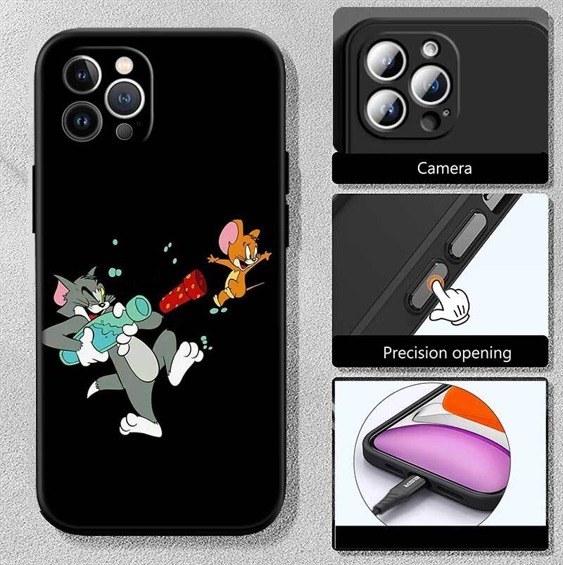 Tom and Jerry Phone Case for Redmi Note 12 12S 12C 13 13C 13R 14 14S 14R 14C 11A 13X A3 A3X A4 A5 Pro Max Plus
