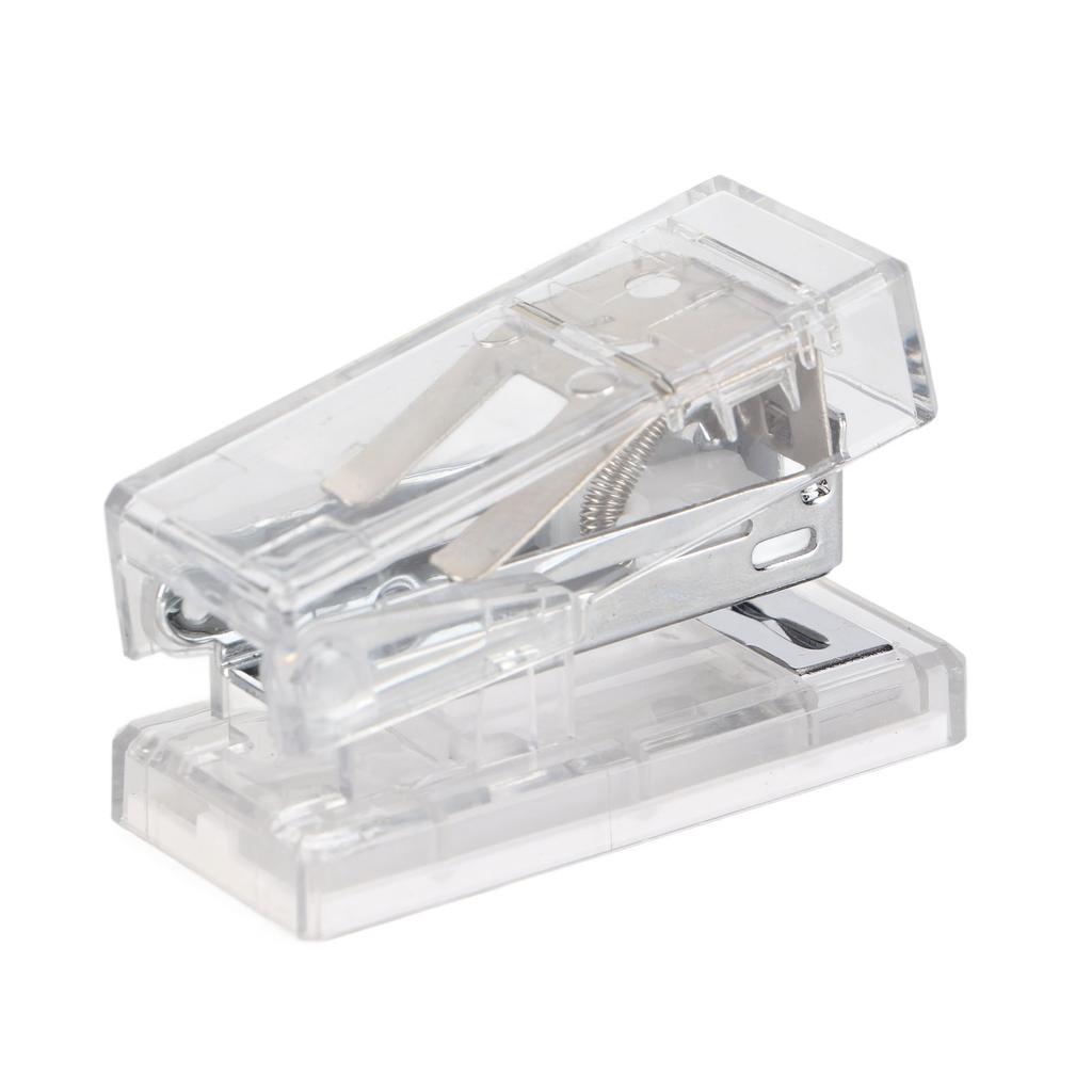 Transparent Desk Stapler Effort Saving Clr Desk Stapler with 1000pcs Staple for School Home