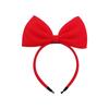 Mirhua Ribbon Hair Accessory, Cute Ribbon Tiara Hair Ornament, Princess Headband, Costume, Cosplay Prop, Red