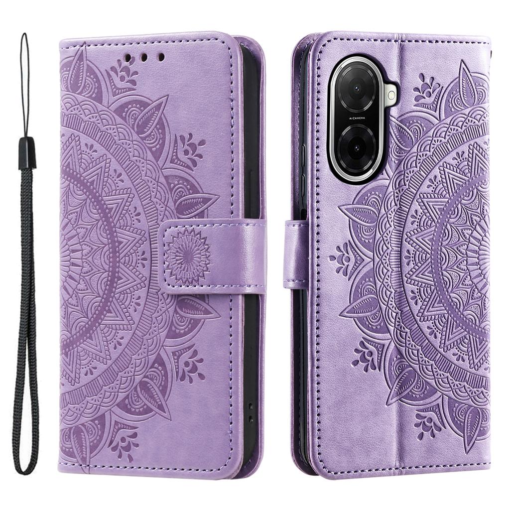 For Xiaomi Redmi A5 4G (171.7mm)/Poco C71 4G Stand Case Imprinted Totem PU Leather Wallet Phone Cover