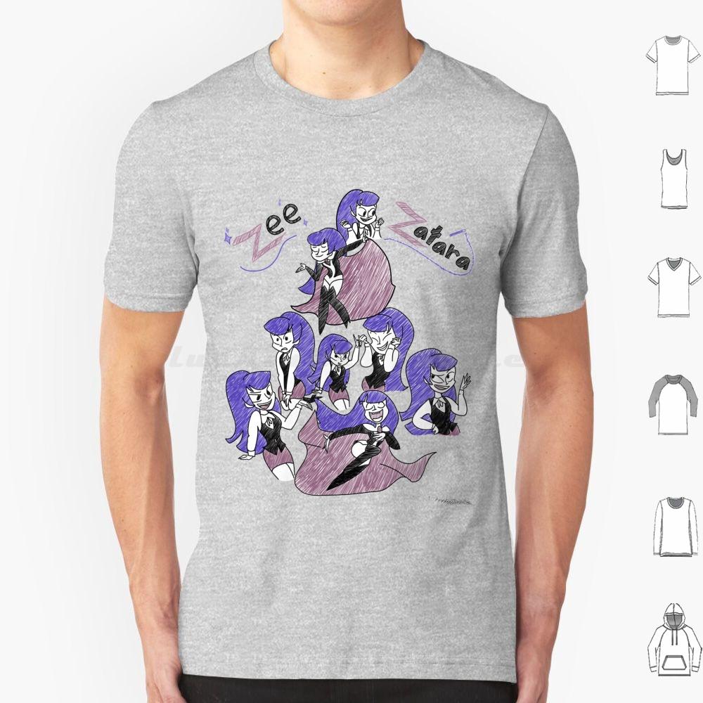 Sketchy Zee Zatara T Shirt Cotton Men Women DIY Print Zee Zatara Comics Zatana Superhero Girls Cartoon Magic Cartoons Magician