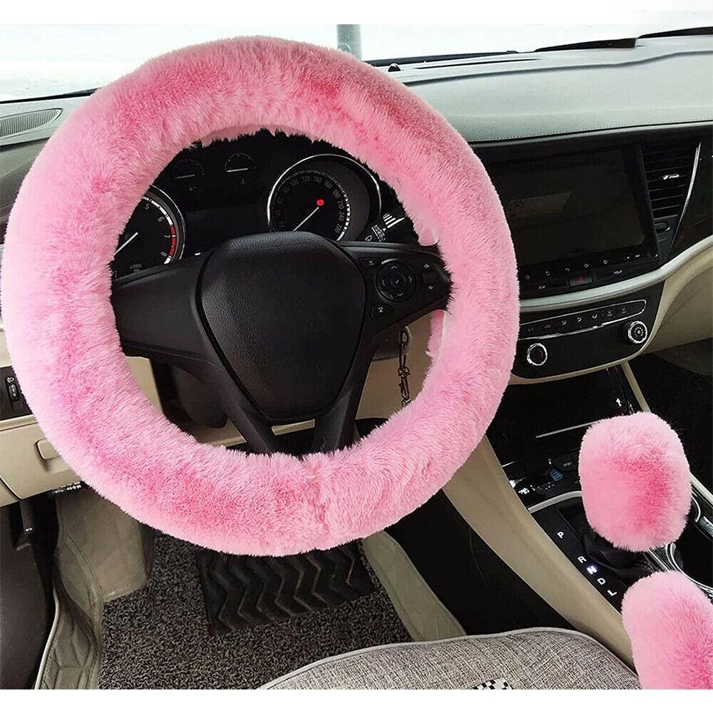 Steering Wheel Cover Car Decor Handbrake Cover Shift Gear Cover
