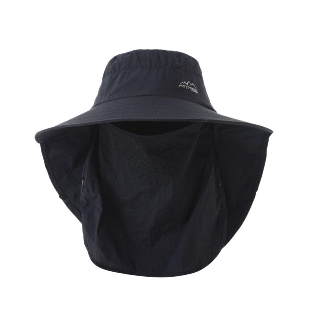 Removable Fisherman's Hat Sunscreen Face Mask Hat Fashion Male Sun Hats  Outdoor