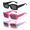 Women & Men Uv400 Jelly Color Purple Sun Glasses Small Rectangle Sunglasses Eyewear Men'S Shades