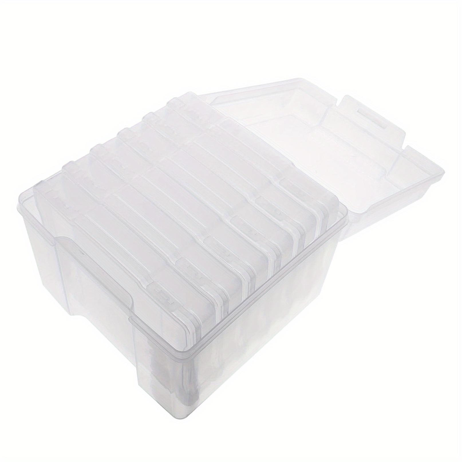 

5x7Cun Transparent Plastic Photo Organizer Boxes Multi-function Classification Storage Boxes DIY Photo Keeper Cases Home Storage прозорий