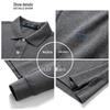 Septwolves Men's Pure Cotton Long-Sleeved Polo Shirt