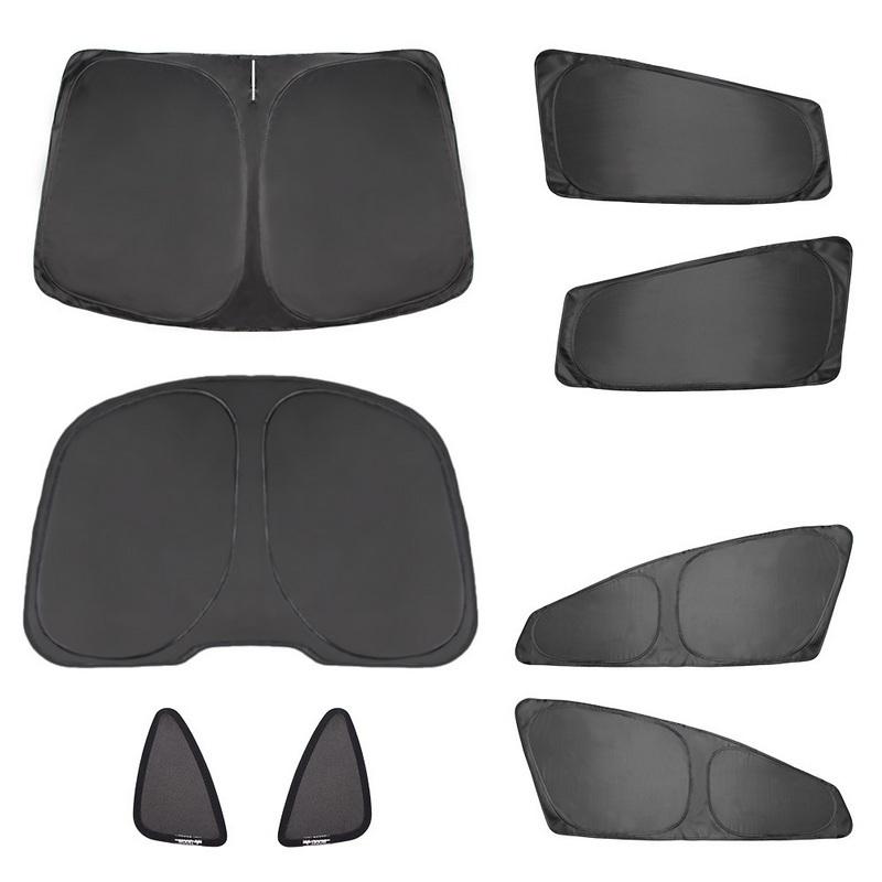 Sun Shade for Tesla Model Y Juniper 2025-2020 Car Windshield Sunshade Cover Front Side Window Privacy Blind Shading for Camping