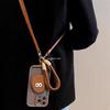 Eye Special-Shaped Leather Airbag Holder Mobile Phone Case Is Suitable For Iphone16Promax Apple 15 Messenger Rope 14.