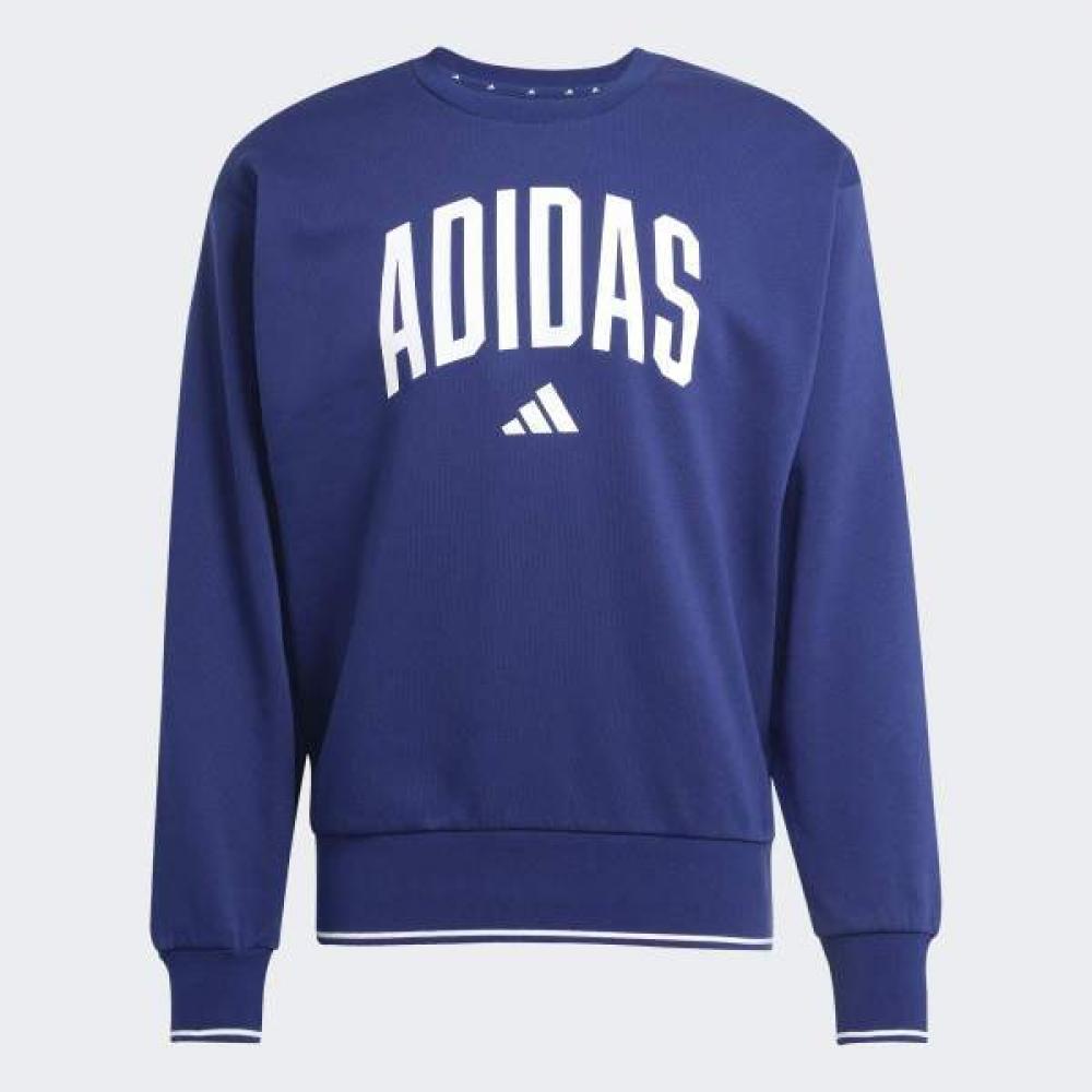 Adidas Unisex College Sweatshirt Fleece Navy