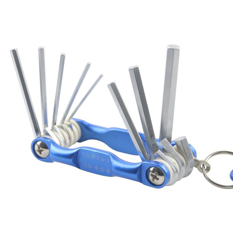 Multifunctional Portable Folding Hex Wrench 8 In 1 Hand Tool Hex Key Screwdriver Set - Suitable for Home Quality Hand Tool BS001
