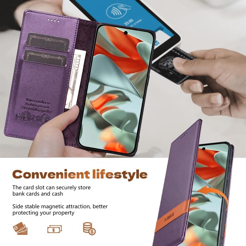 Business Magnetic Flip Leather Phone Case for XiaoMi RedMi Note 15 Pro Plus 14 13 12 15C 14C 13C RFID Cards Wallet Cover Funda