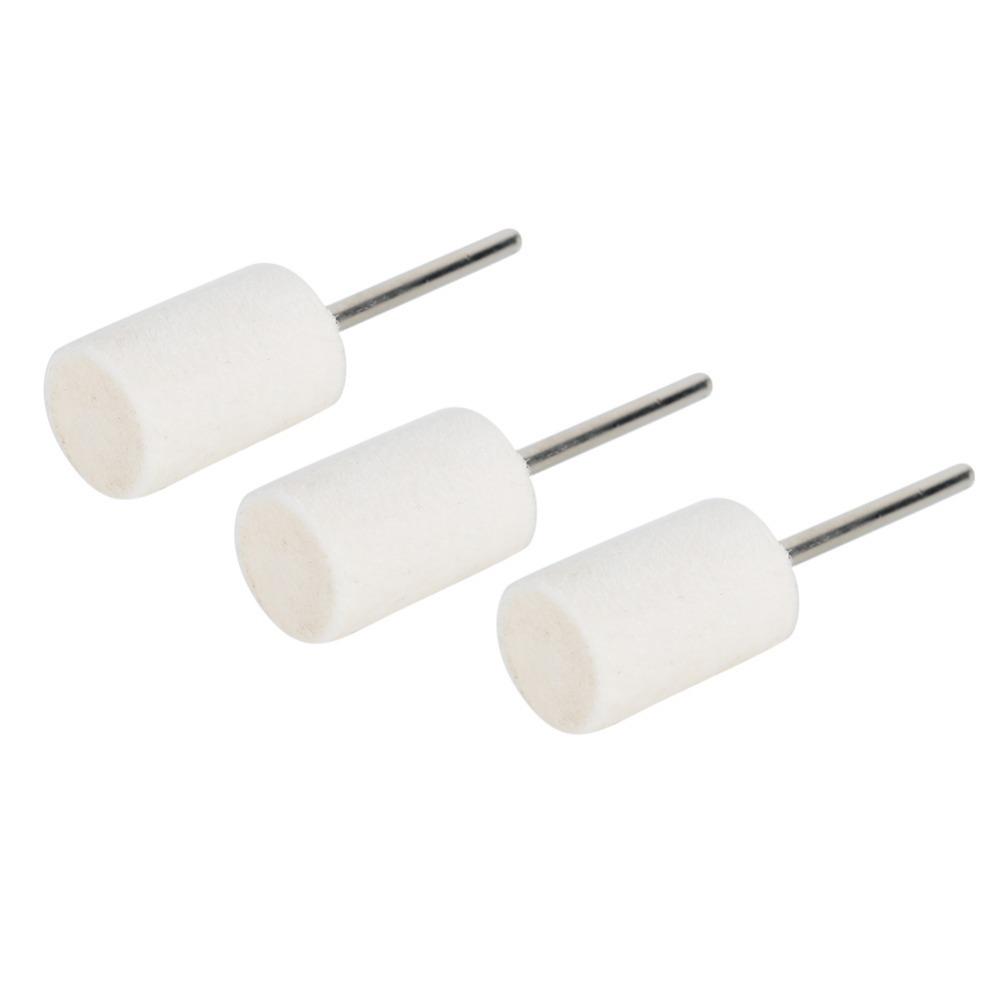20pcs Cylinder Shape Wool Polishing Wheel 2.35mm Shank Polishing Tool Buffing Wheel  Jewelry Making