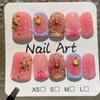 10 Stuks Korte Franse Vierkante Handgemaakte Press-On Nagels Met 3D Bloemenontwerp Zomer Draagbare Kunstnagel Tips
