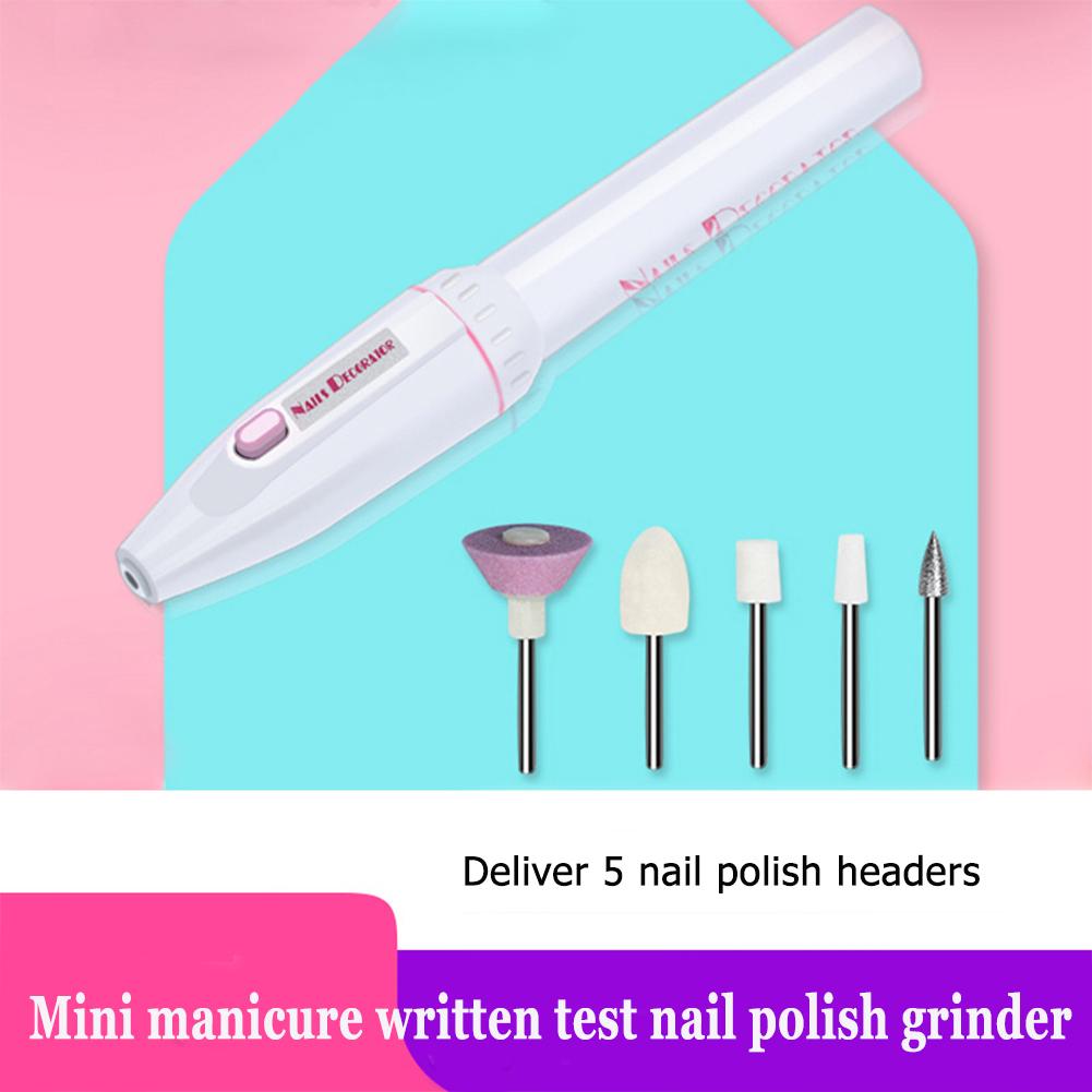 5 in 1 Electric Nail Drill Machine Cordless Portable Mini Nail Drill Professional Electric Nail File Set for Natural Nails