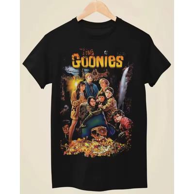 American Women's Clothing T-Shirt The Goonies Movie Summer New Men's and Women's Retro Fashion Short Sleeve Top