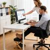 Under Desk Footrest Double-Layer Non-Slip Ergonomic Slanted Small Under Desk Leg Foot Rest For Home Dorm Office Apartment Study