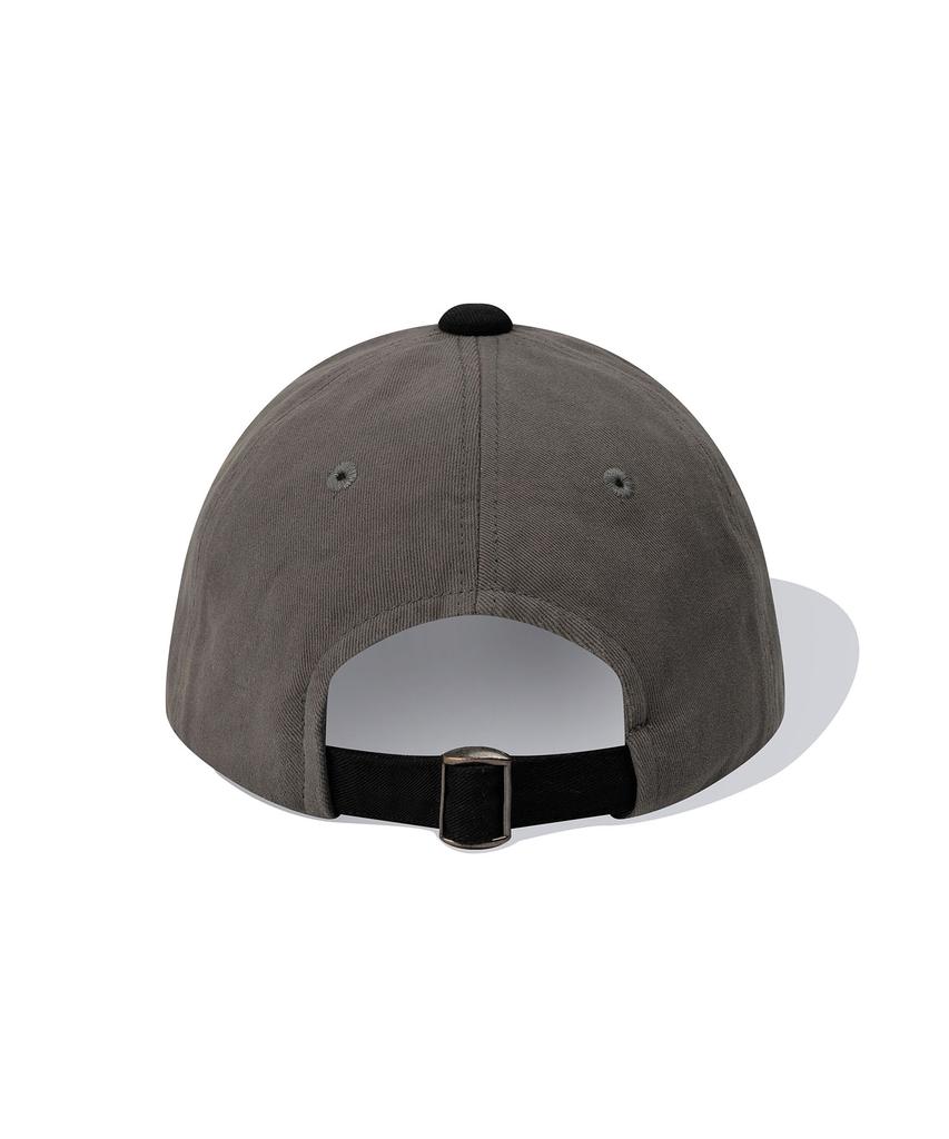 CGP Square Logo Damaged Wash Ball Cap_Charcoal