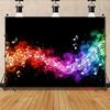 2D Abstract Colorful Music Smoke Backdrop Music Themed Party Photo Booth