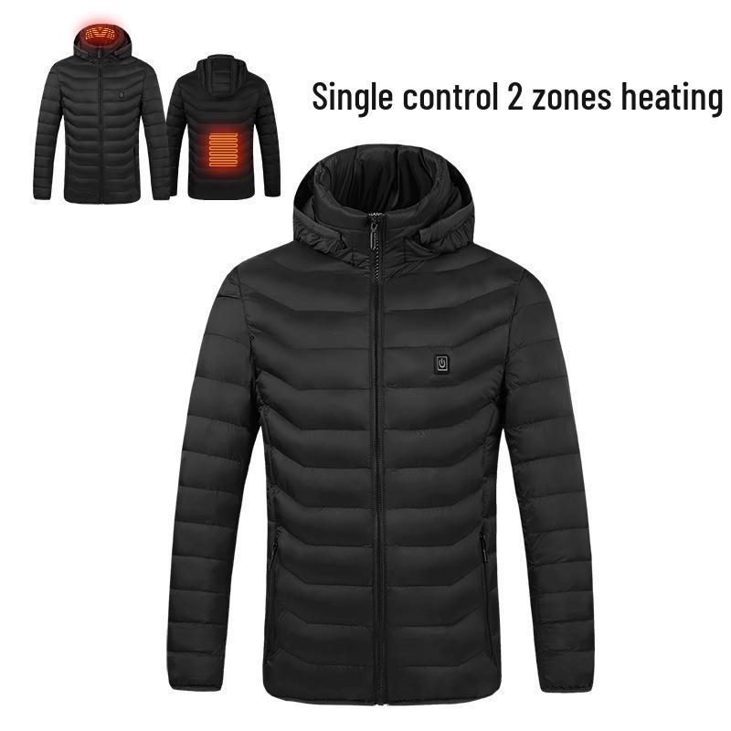 Men's Smart USB-Heated Winter Jacket with 21-Zone Temperature Control