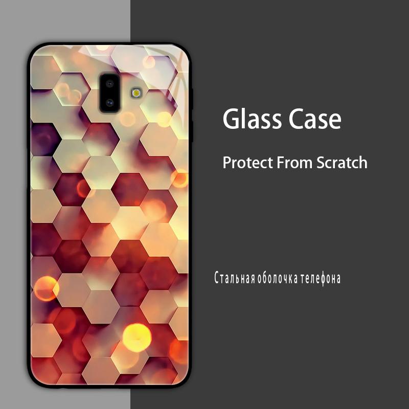 For Samsung J6 J6+ 2018 Case Cover Tempered Glass Case Hard Shockproof Coque Bumper For Samsung J4 Plus J7 2017 Protect Case
