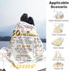 Birthday Personalized Text Blanket Throw Personalized Blanket Soft & Cozy Suitable for Livingroom Office Chair Bedding Living Room for All Occasions