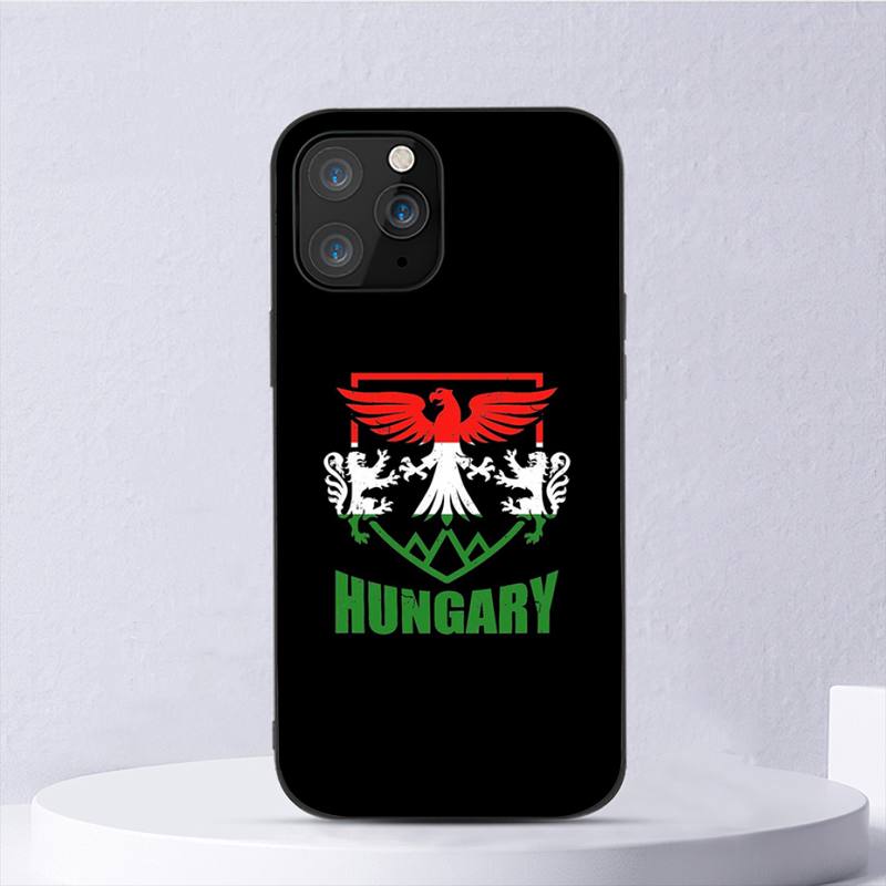 Custodia per telefono con bandiera dell'Ungheria per iPhone 11 12 Mini 13 14 Pro Xs Max X 8 7 6s Plus 5 Se Xr Guscio