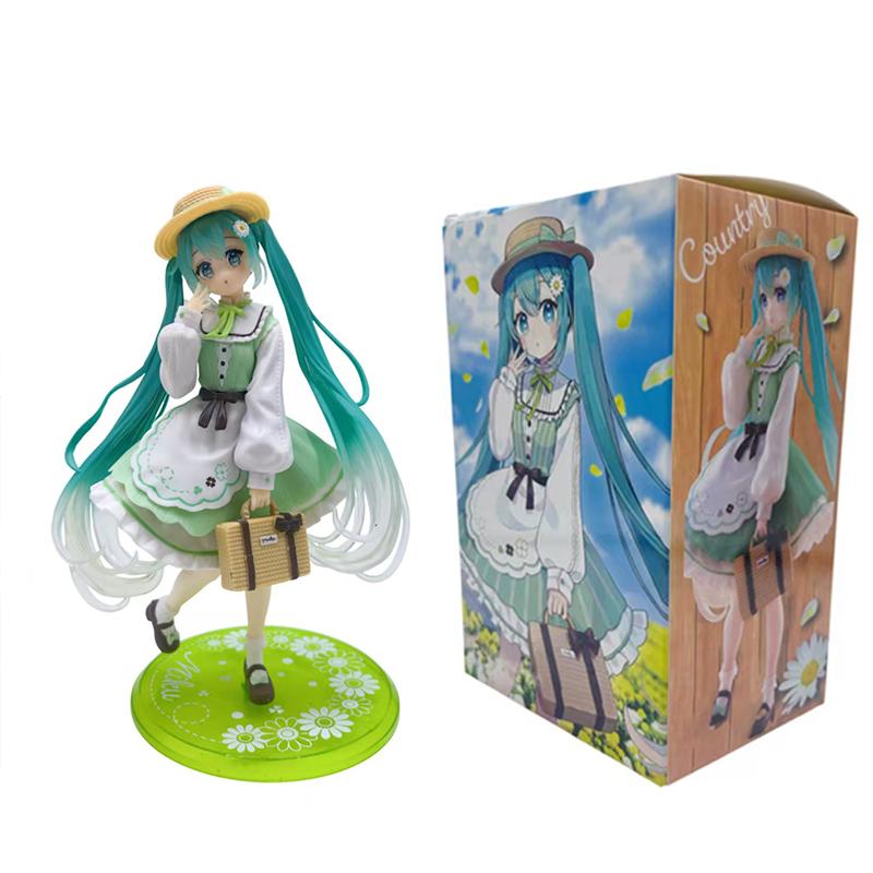 For Hatsune Miku Fans! 23cm Cheerleader Anime Figure - Kawaii Girl PVC Action Figure, Collectible Model Toy