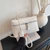Kleine quadratische Tasche mit Reißverschluss Damen Schulter-Tragetasche