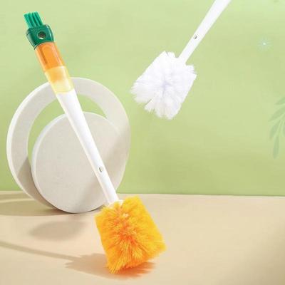 Brosse à Tasses à Long Manche 5-en-1, Brosse de Nettoyage pour Bouteilles en Verre de Cuisine Bouteille de Lait Tasse à Thé Grattoir Multifonctionnel Nettoyage de Tasse Thermique