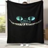 Alice im Wunderland Cartoon Cheshire Katze Flanelldecke, Ultraweiche Warme Plüschdecke für Zuhause Schlafzimmer Bett Sofa Abdeckung Kindergeschenk
