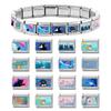 Y2K Lovely Animals Dog Cat Starfish Blue Italian Charm Fit 9mm Stainless Steel Women Men DIY Making Bracelet Jewelry Wholesale