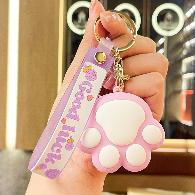 Cartoon Cute Girl Keychain Pendant Exquisite Doll Keychain Creative Bag Hanging Decoration