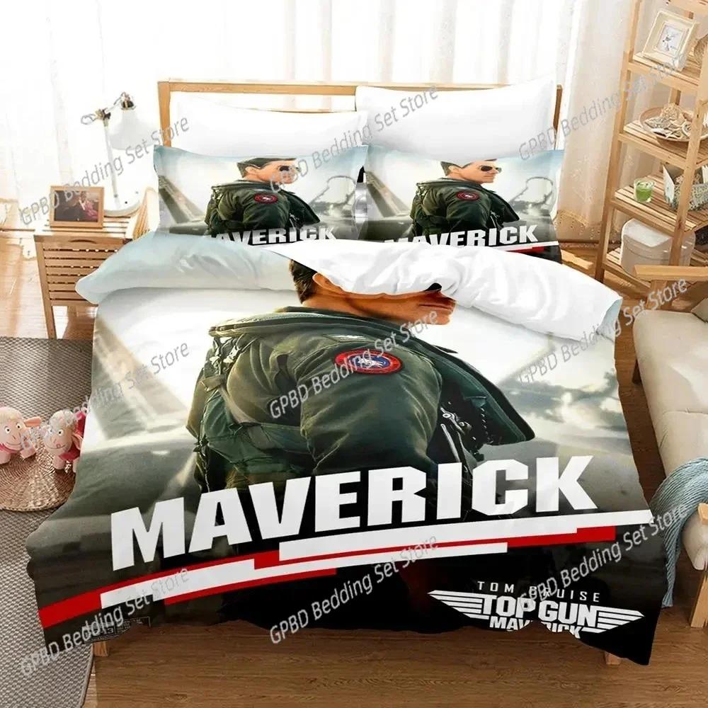 TV Top Gun Maverick Beding Set For Bedrom Soft Modern Bedspreads Comefortable Children Kids Soft Duvet Cover Comfortable Quilt Cover And Pilowcase