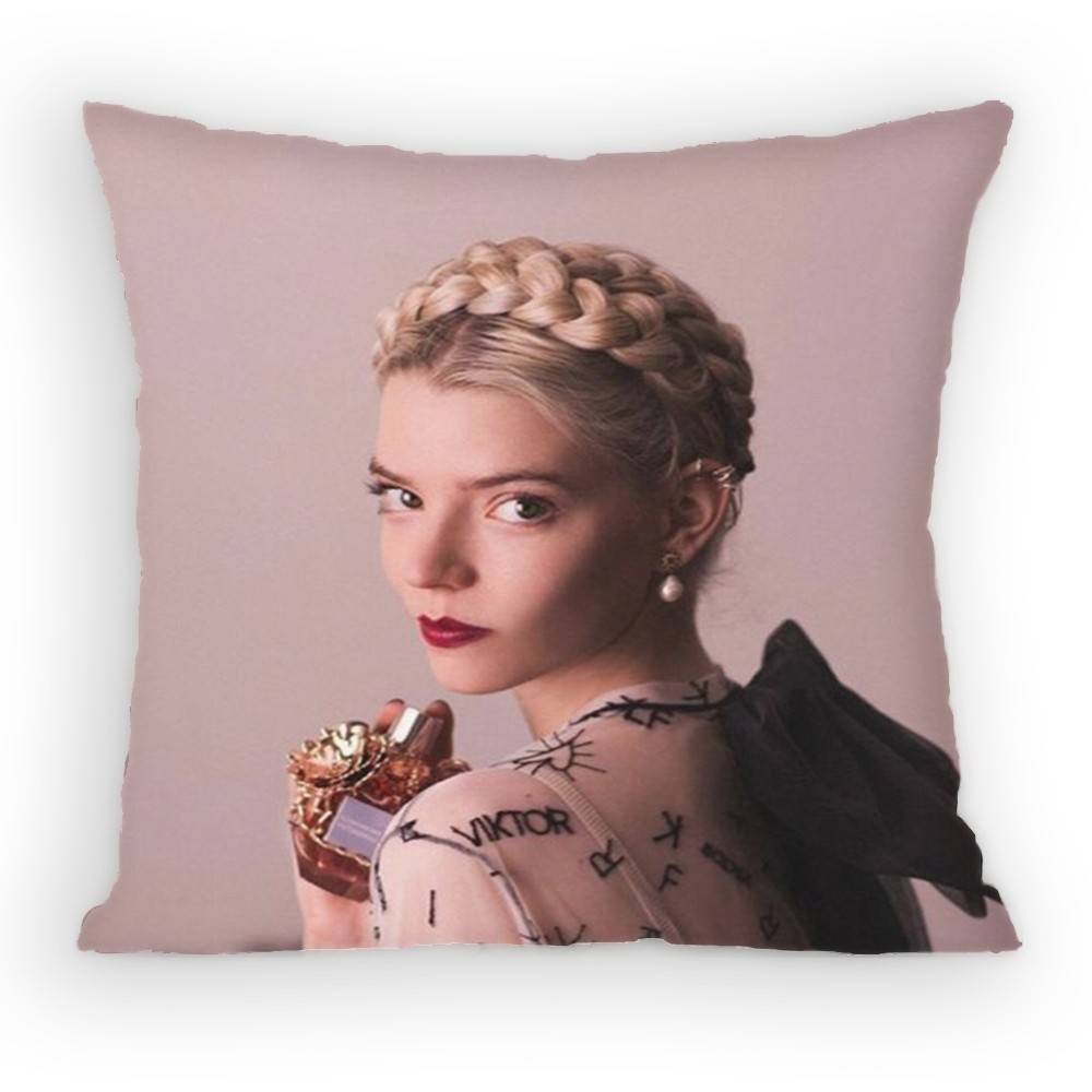 Actor AAnya TTaylor JJoy Pillow Case Sofa Living Room for Bedroom car Headboard Backrest Cushion Square Cushion Nap Time