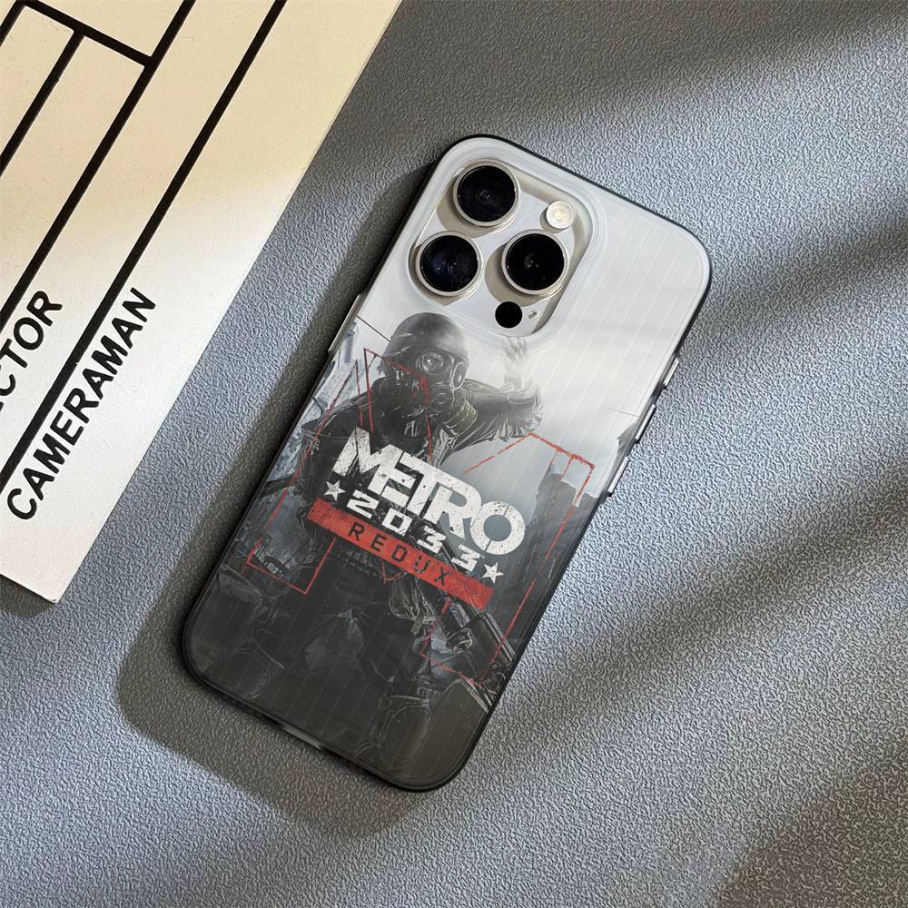 Post Apocalyptic Game Metro 2033 For IPhone 16 15 14 13 12 11 17 Pro Max Plus Wave Corrugated Phone Case Anti Drop Cover