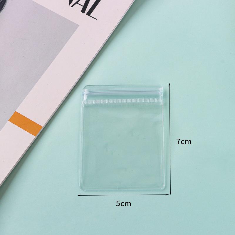 20 st PVC Genomskinliga Blixtlåspåsar Anti-oxidation Smyckesorganisatörspåse Dammsäker Resegåvor Förvaringspåsar