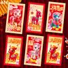 6Pcs Chinese  Year Money Envelope Lucky Red Pockets 2026 Horse Year Red Envelope Spring Festival Marriage Birthday Envelope