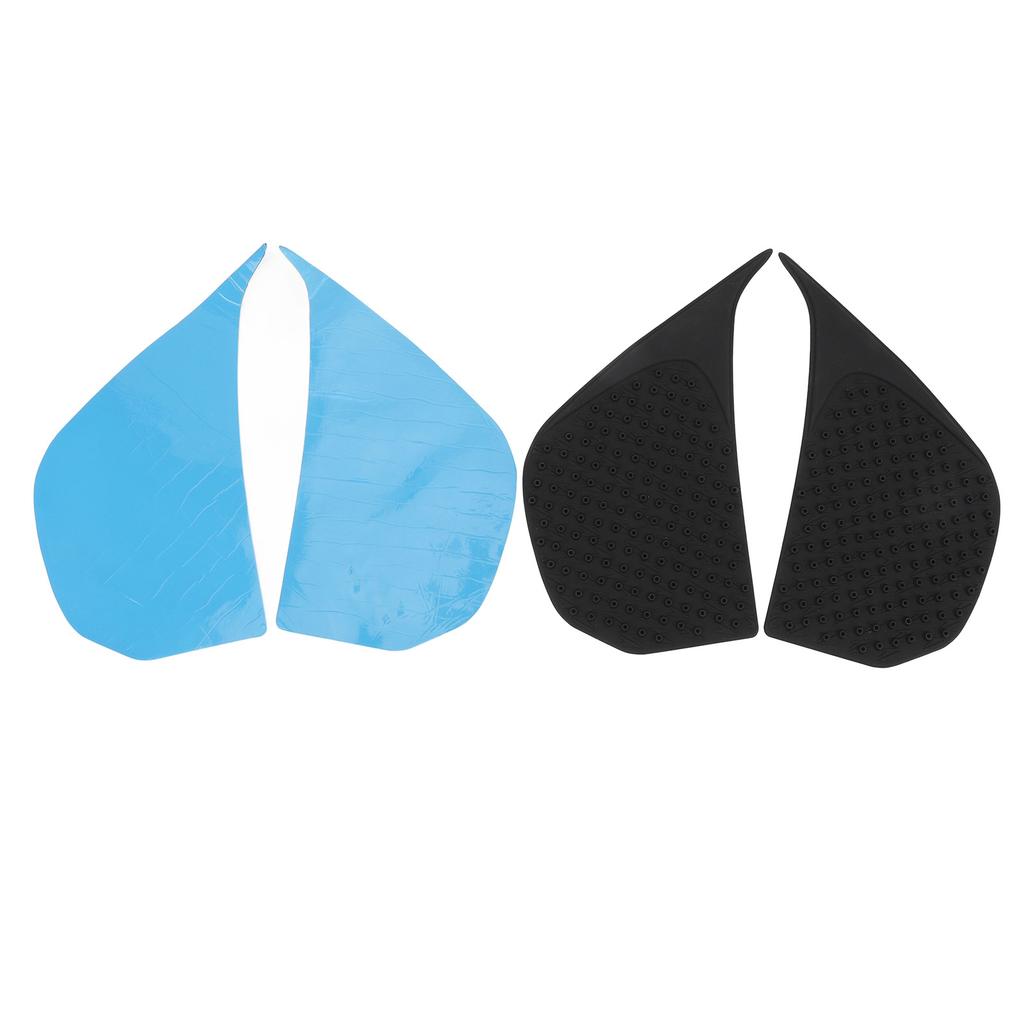 1 Pair Motorcycle Tank Pad Waterproof Rubber Anti Slip Side Tank Knee Grip Traction Pad Protector