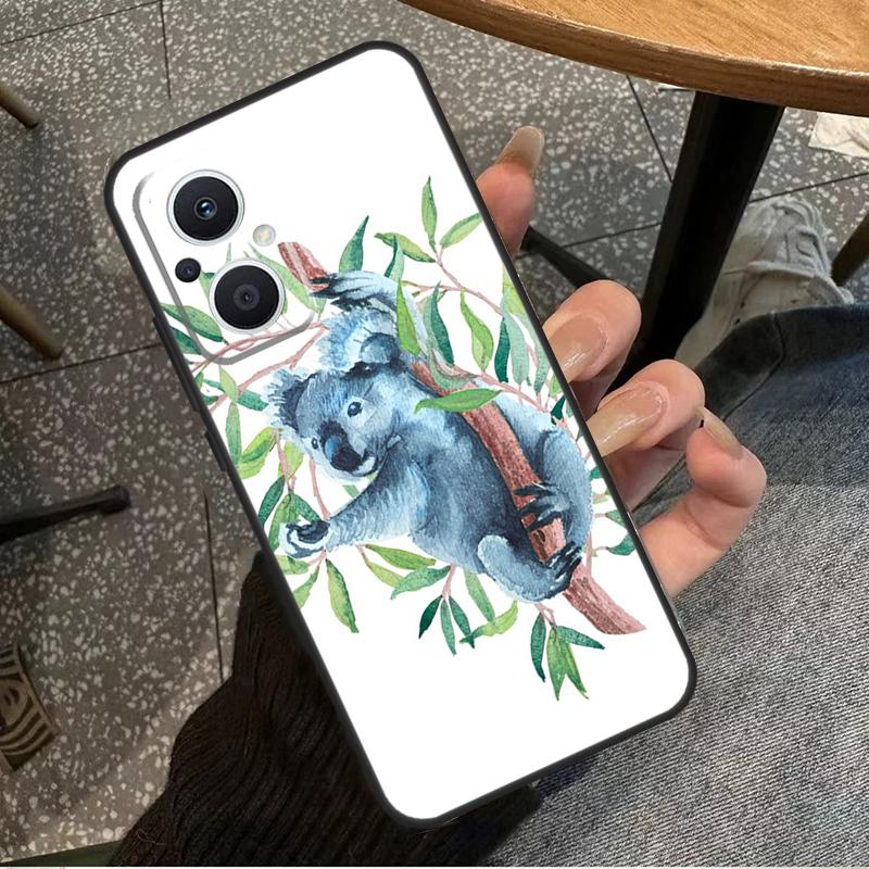 Koala and Eucalyptus For OPPO Reno 14F 13F 12F 11F 10 11 12 13 14 Pro 7 8 Lite 8T OPPO Find X5 X6 X8 X9 Pro Case