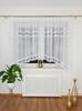 Ready-made Curtain Made of Sable Fabric with Double Guipure Lace 400x160 Cm