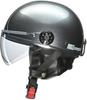 LEAD Half Motorcycle Helmet Gunmetal X Navy Free Size for 125cc and Under O-ONE (57-60cm)