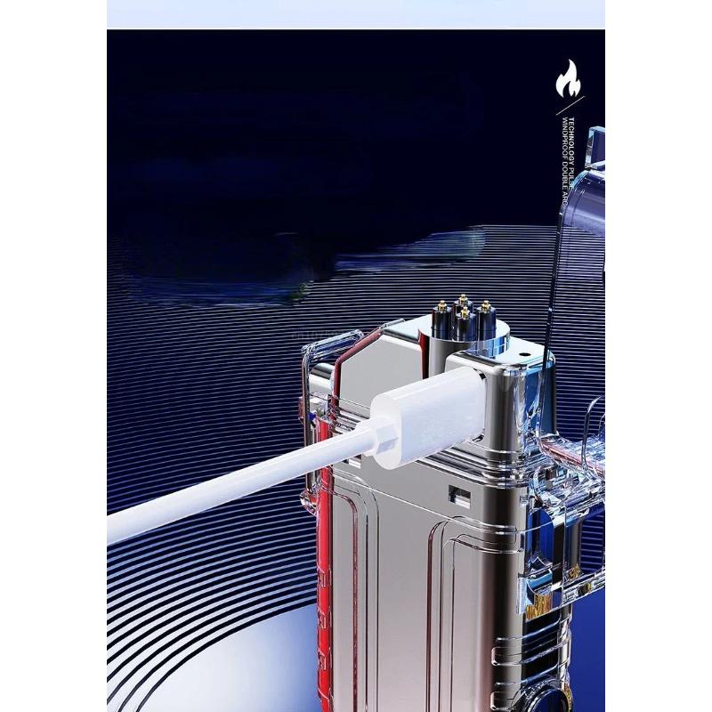 Wasserdichte und winddichte Taschenlampe USB wiederaufladbar tragbar Outdoor Camping Beleuchtungswerkzeug Männergeschenk Überraschungsgeschenk